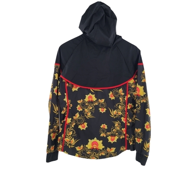 Nike Sports wear NSW Floral Windrunner Printed Women's SZ Small Jacket Black - Picture 6 of 9